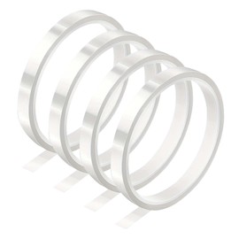 4 Pcs Heat Tapes for Sublimation, 108ft Heat Transfer Tape, 10mm x 33m High Temperature Heat Resistant Tape, for Electronics Printing DIY Crafts on T-Shirt Fabrics, No Residue (Transparent)