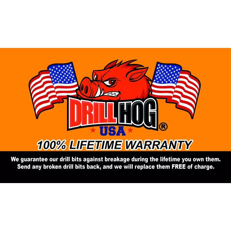 Drill Hog 9/16" Drill Bit 9/16" Silver & Deming Bit