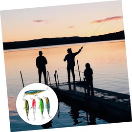 BESPORTBLE 5pcs Freshwater Fishing Lures Simulation Bait Artificial Trouts Lure Set