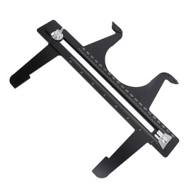 Brake Reset Gauge Brake Measuring Tool Drum Brake Shoe Measuring Tool Stainless Steel 6.5 - 14.25 Inch with Double Scale for Rear Brake Retret Rear Brakes