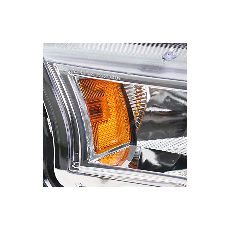 Spec-D Tuning Chrome Clear Headlights for 2015-2017 Ford F150 Head