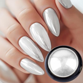 Gadcrystal Chrome Nail Powder Luster Mirror Glitter Effect Pigment Iridescent Aurora Fairy Kit for Gel Polish Nail Art Decoration, 6 Colors Chrome Powder for Nails