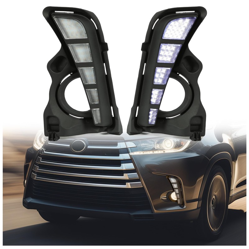 Kojem Front LED Daytime Running Fog Lights Compatible with 2017