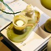 GarnCeilo Natural Marble Decorative Tray, 9.8”x4.4”, Green