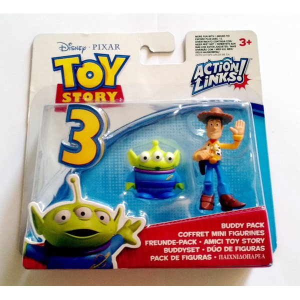 Toy Story 3 Action Links Buddy Pack Alien and Waving Woody