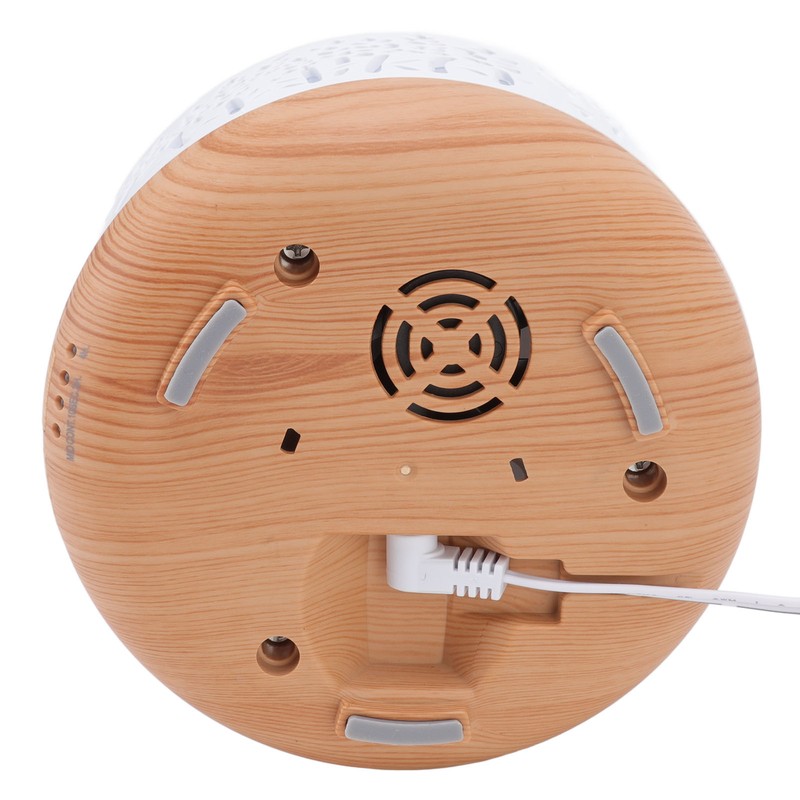 Desktop Humidifier 300ml Wood Grain Design Low Noise Aromatherapy Humidifier