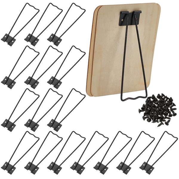 FINGERINSPIRE 16Pcs Photo Frame Easel Back Stand Alloy Photo Bracket
