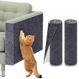YSYONBOE Selbstklebend Kratzmatte Katze, 2 Stück DIY Kratzbrett Katze Kratzteppich, Katze Kratzschutz Kratzwand Kratzbretter Katze Wand, Möbelschutz für Sofa Wand (grau,40 * 100cm)