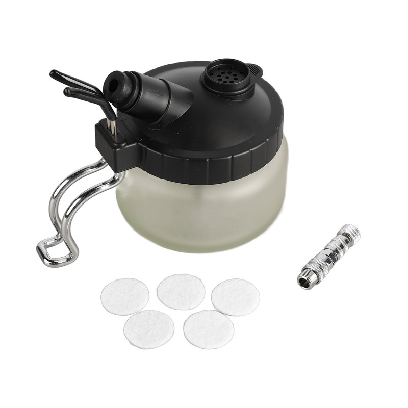Airbrush Cleaning Pot Universal Glass Bottle Airbrush Cleaning Jar with