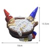 Garden Decoration Solar Garden Figures Foam Bath Gnome Statue Sculpture