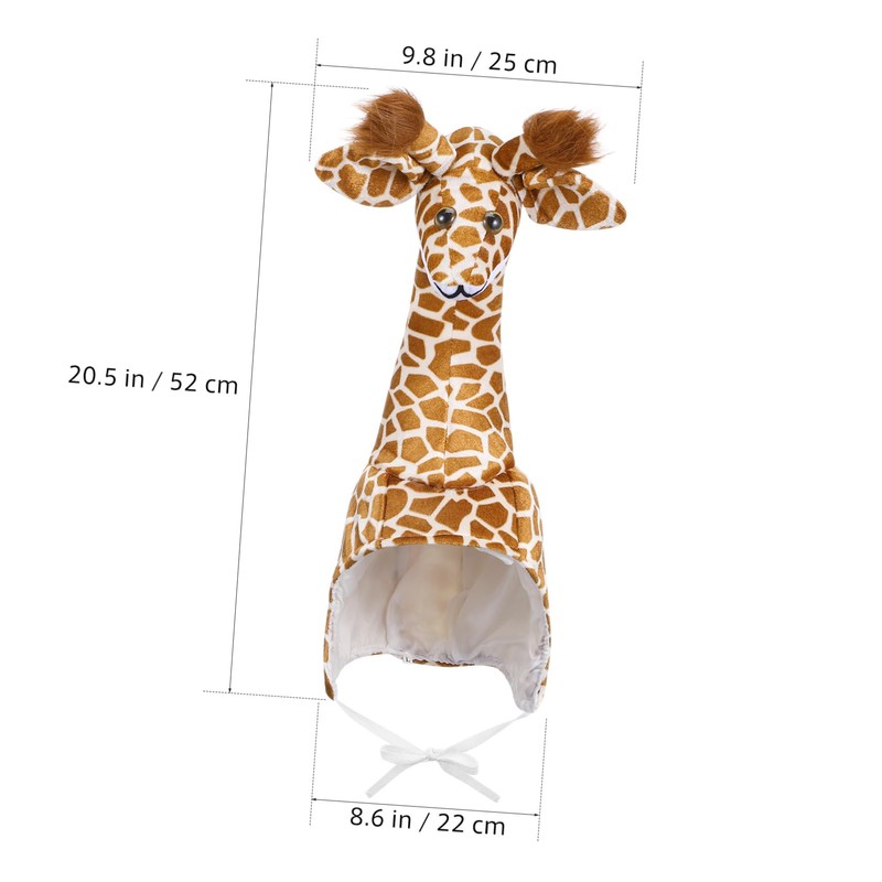 BESTonZON Berretto interattivo per animali – Costume da giraffa per