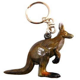 Westmon Works Kangaroo Keychain Acrylic Fob with Metal Key Australian Souvenir