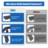 BLIKA 2 Pack Vertical Pivot Connectors with Screws, 180° Adjustable
