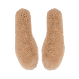 FRCOLOR 1 Pair Winter Warm Insoles for Men and Women Thickened Comfortable Insole Light Brown Cold Durable Material for Use and Enhanced Foot Support