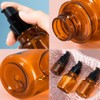 Refillable Pump Bottle, Amber Plastic Travel Bottles, Toiletries, Leak Proof