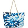 styleBREAKER 02012344 Women's XXL Beach Bag with Batik Swirl Pattern