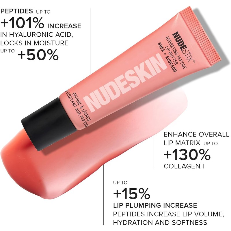 NUDESTIX Hydrating Peptide Lip Butter Tint Set – 3-Piece Glossy
