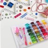 2Pack 36 Grids Plastic Embroidery Floss Cross Stitch Organizer Box