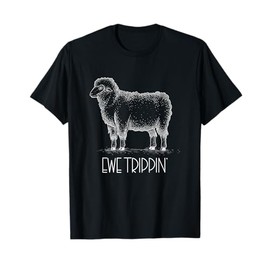 cute sheep with flower wool gifts for girls women ewe T-Shirt