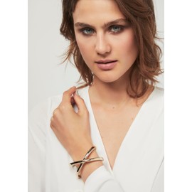 Karen Millen Criss-Cross Cuff Bracelet For Women (Gold)