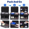 Golf Trunk Organizer With Shoe Storage, Multi-Compartment Car Storage Box
