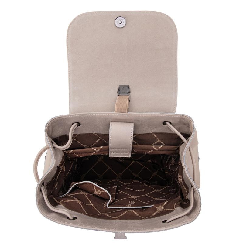 Wrangler Genuine Leather Backpack - Color: Brown