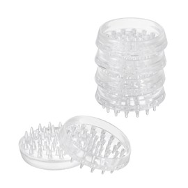 QUARKZMAN Pack of 8 Carpet Protectors with Spikes, 2.17 Inch Round Furniture Cups, Furniture Carpet Protectors for Furniture Legs, Table, Chair, Sofa