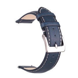 Berfine Soft Cowhide Leather Watch Strap, Quick Release Leather Watch Strap, Replacement Strap for Smartwatch Strap Width 18 mm, 20 mm, 22 mm, Leather