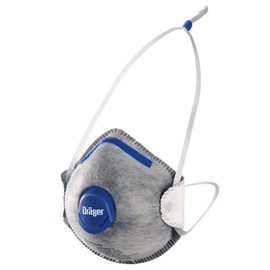 Dräger X-plore 1350 N95 Odor Particulate Respirator with Exhalation Valve, 10 Pack, Size S/M, NIOSH-Certified Dust Mask with Nuisance Level Organic Vapor Relief, Adjustable Head Harness