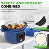 6 Quart Electric Dutch Oven | 1500W 5-in-1 Enamel Coated