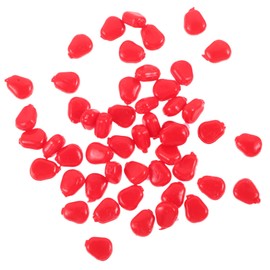 Kisangel 50pcs Realistic Fake Fishing Lures Corn Grain Shape Simulated Baits for Freshwater Fishing Supplies Material Easy to Use for