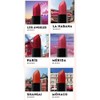 Kit Labial Mate Bissú Tonos Rojos 6 Pzas