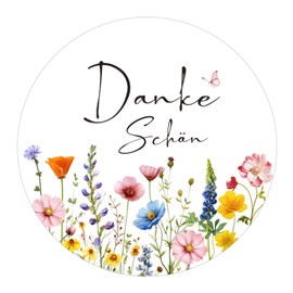 G2PLUS Thank You Beautiful Gift Stickers, 4 cm Round Labels Stickers, Pack of 120