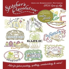 Aunt Martha's Kitchen Spice of Life Iron On Transfer Designs for Towels Napkins Pillows