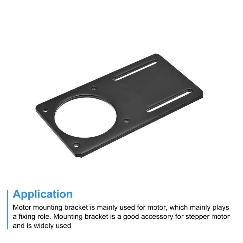 sourcing map Motor Mount 100 x 50 mm Black for