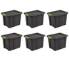 Sterilite 18 Gal Latching Tuff1 Storage Tote, Stackable Bin with