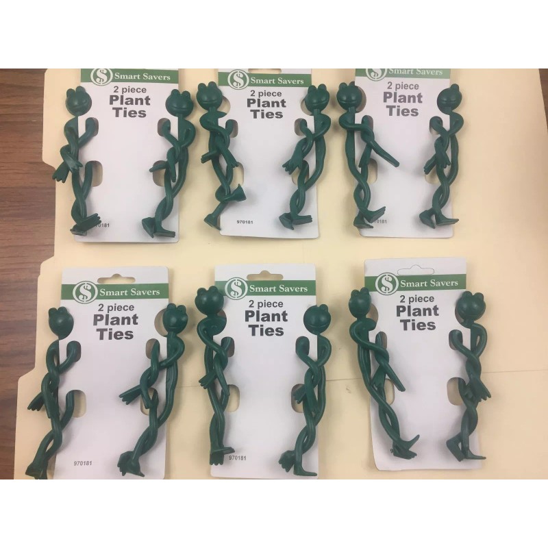 Smart Savers Plant Frog Ties Clip Strip 6 CARDS OF