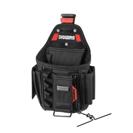Diggers Tools Electrician Tool Bag Professional Quick Klik System Flexible Combinable Tool Bag Belt High-Quality Belt Bag Tool for Electricians, Roofers & Carpenters