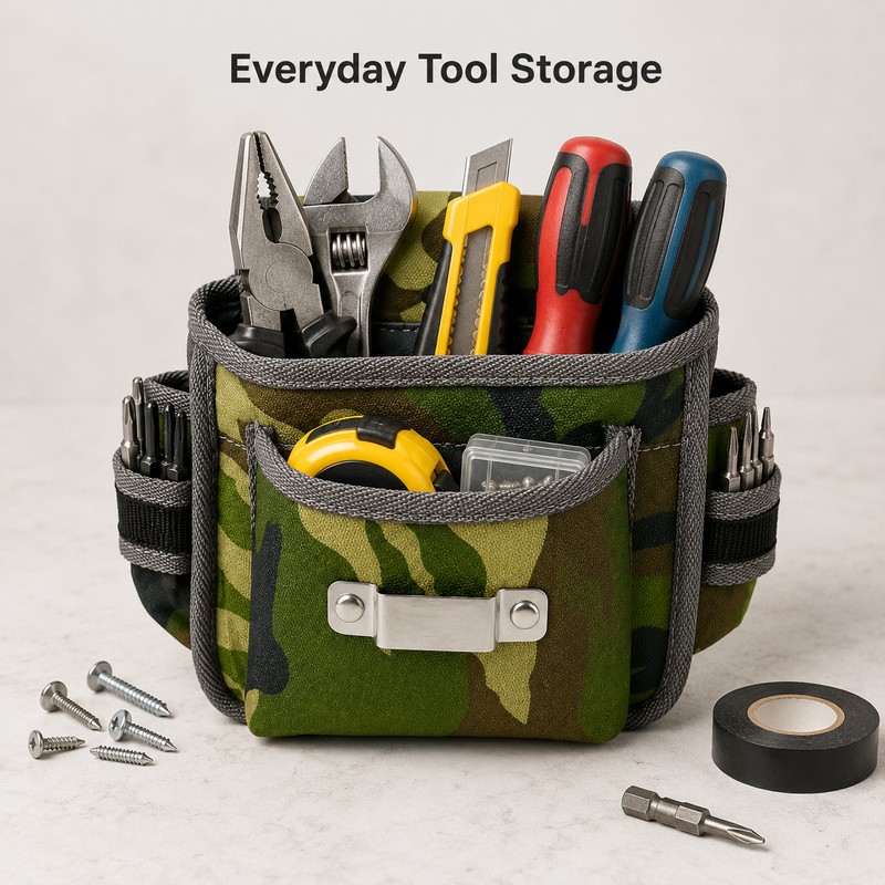 Tool Waist Pouch for Repairs – Multi-Pocket Oxford Cloth Organizer