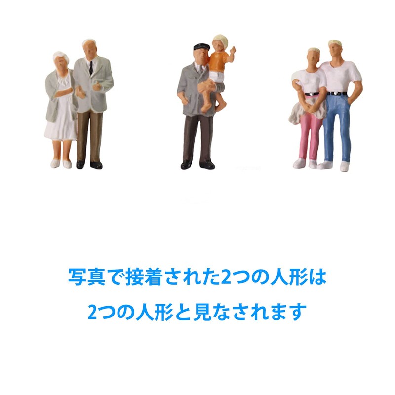 60 Pieces Human Doll Character Human Figure Painters 1:43 Railway