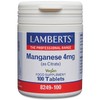 Lamberts Manganese 4mg (As Citrate) 100 Tablets