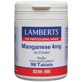 Lamberts Manganese 4mg (As Citrate) 100 Tablets