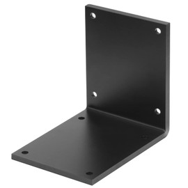 eoere 2 PCS Heavy Duty Steel L Corner Brace for 8x8 Wood, 90 Degree Countertop Support Fireplace Mantel Brackets, Thickness 7/32", Max Load 660 lbs