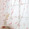 L.Z.E Leaf Sheer Curtains for Living Room 96 Inches Long,
