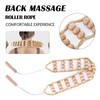Rope Back Massager, Wooden Massage Roller for Maderoterapia Massage Ball
