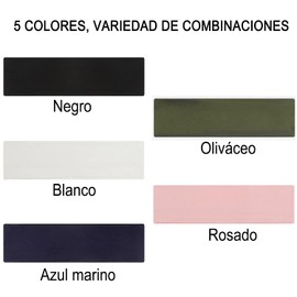 HAKUKU Diademas Deportivas 5 Piezas, Diademas Ejercicio para Mujer Yoga, Diadema Elástica Suave Que Absorbe el Sudor, Adecuada para Hombres y Mujeres