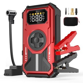 Arrancador de Batería de Auto Portátil 6000A con Compresor 150PSI 12V