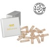 HAARallerliebst Small Rectangular Hair Clips (Pack of 20 | Beige