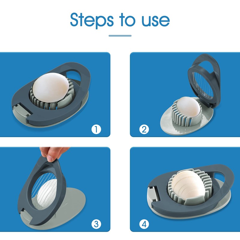 ITME Egg Slicer with Stainless Steel Wire Egg Slicer, Multifunctional