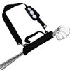 Golf Club Carry Bag with Pocket and Shoulder Strap for Men Women Golfer Lightweight Foldable Durable (Black)